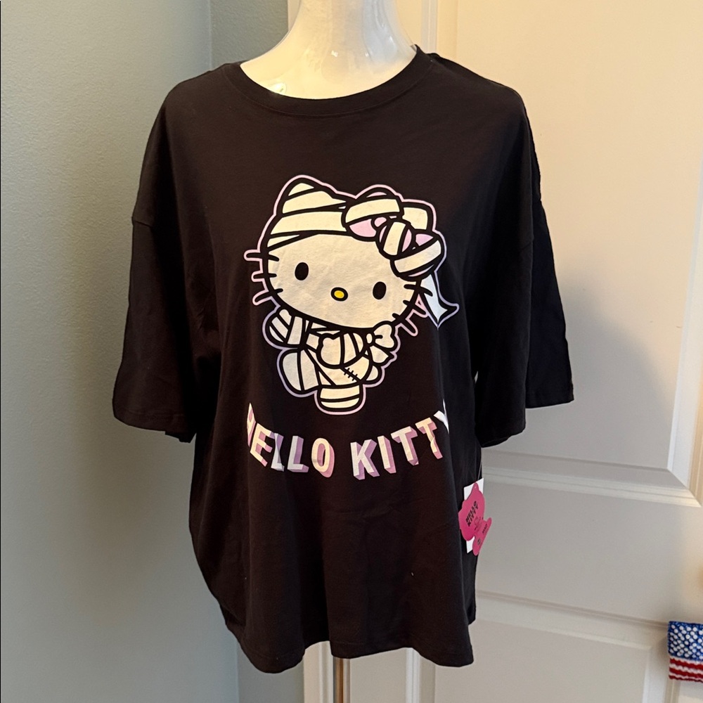 Hello Kitty Black and White Kids T-Shirt